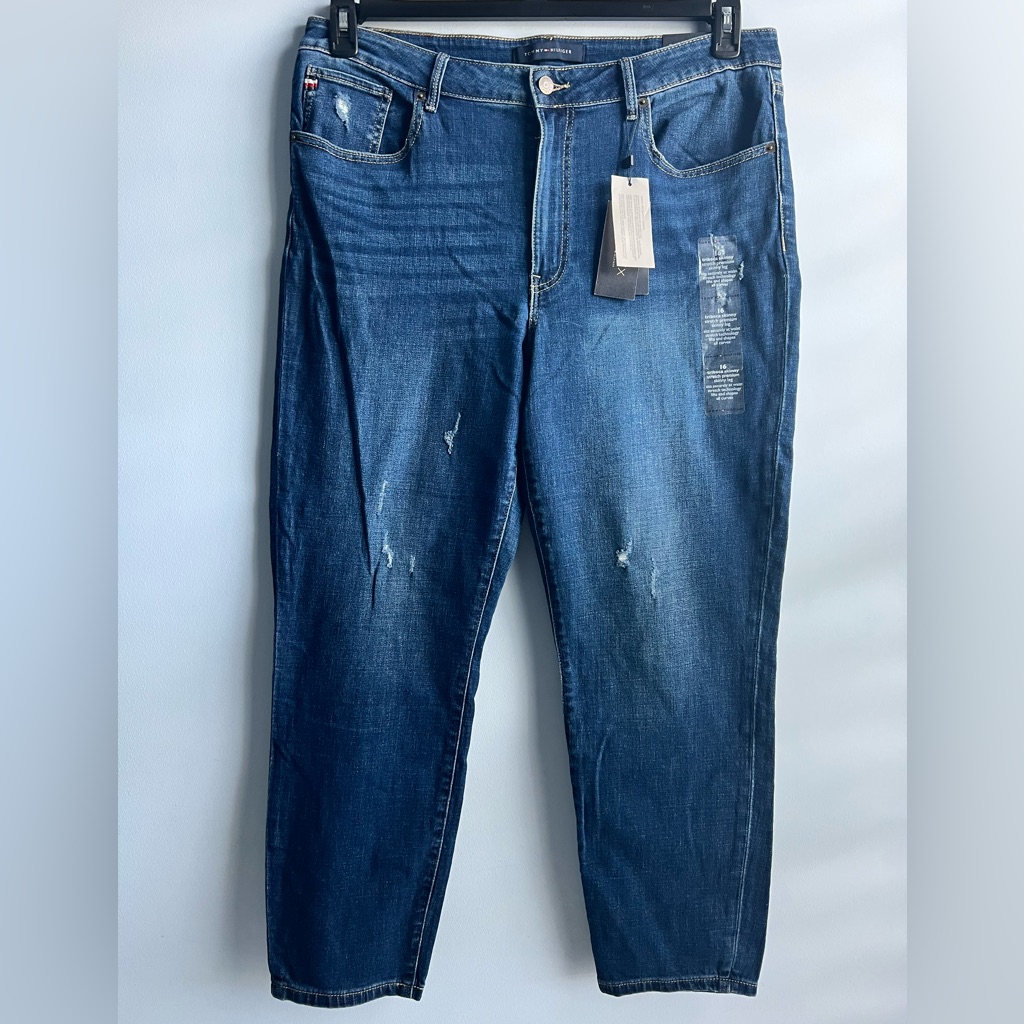 Tommy Hilfiger Women's Tribeca Th Flex Skinny Jeans Size 16